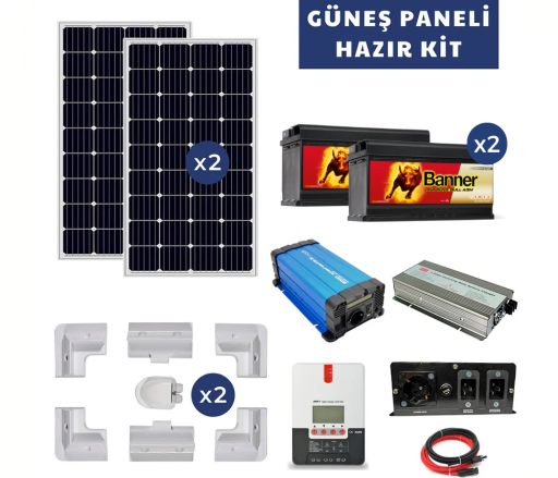 Karavan Güneş Paneli Hazır Kit 